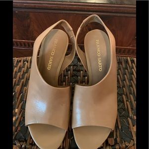 Franco Sarto, Tan Leather Wedge